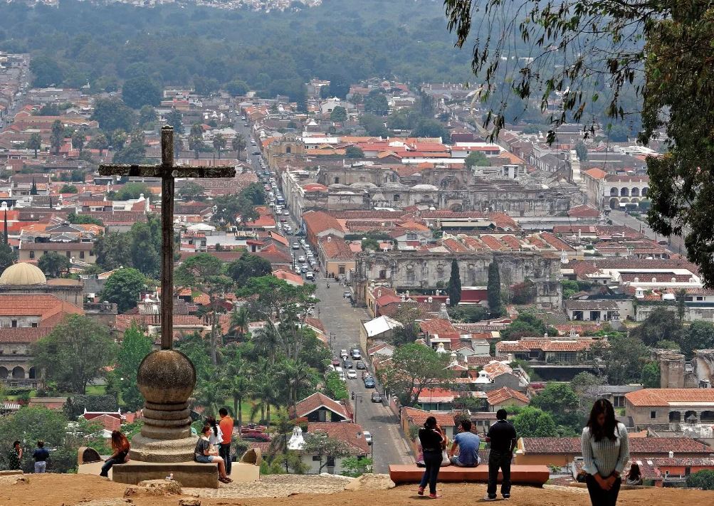 Antigua Guatemala vista general desde el Cerro de la Cruz