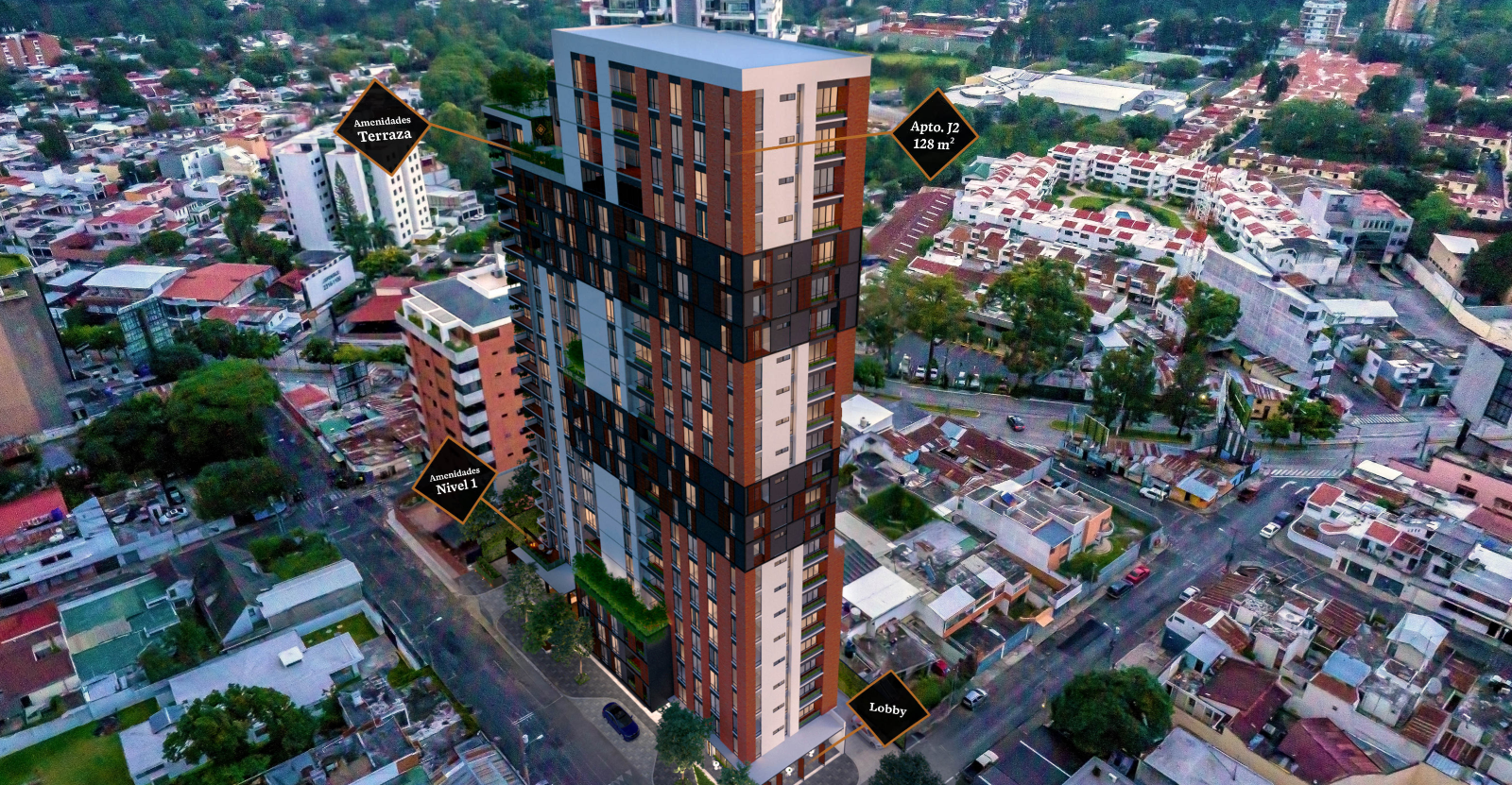 En la posición 10 de esta lista se encuentra el edificio IQ10, que comenzó su construcción en 2020, destacándose por su diseño moderno y ubicación privilegiada en la Zona 10. (Foto pagina web IQ 10)