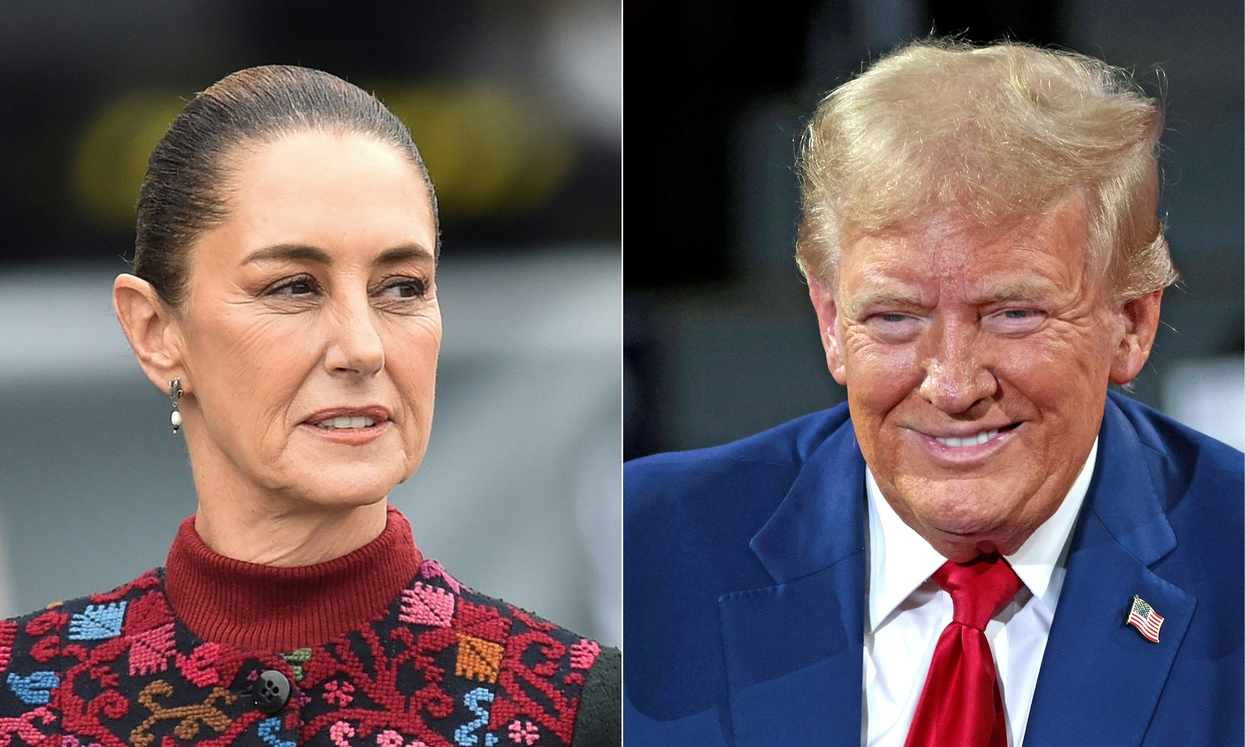 La mandataria de México, Claudia Sheinbaum, le contestó al presidente electo de los Estados Unidos, Donald Trump. (Foto Prensa Libre: AFP)