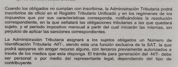 Decreto 31-2024, Congreso de la República de Guatemala, Capitulo IV, Reformas al Código Tributario, Artículo 19.