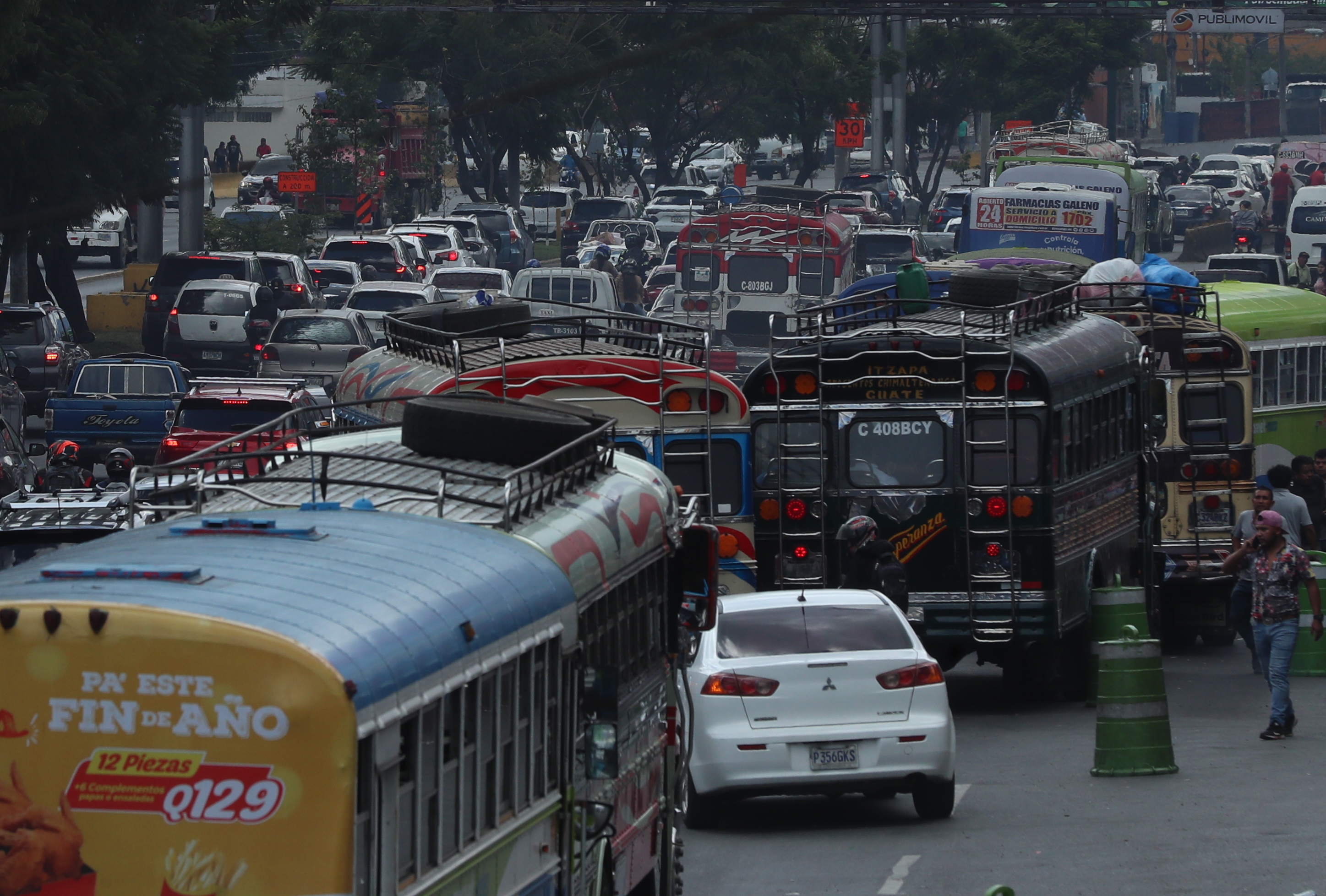 TrÃ¡fico vehicular en la ciudad de Guatemala