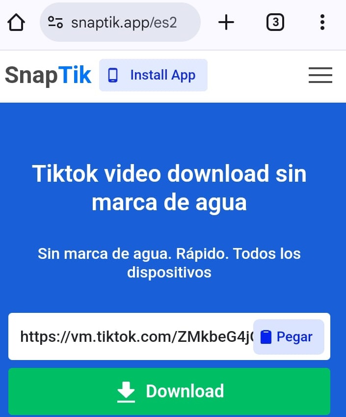 Tercer paso para borrar marca de agua en TikTok